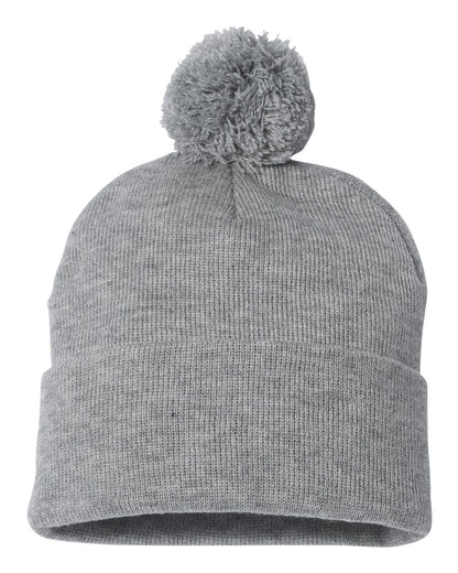 12" Pom-Pom Cuffed Beanie - SP15