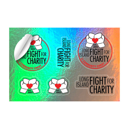 “CUSTOMCUT™” 4” x 6” Full Color Custom Shape Removable Vinyl Sticker Sheets