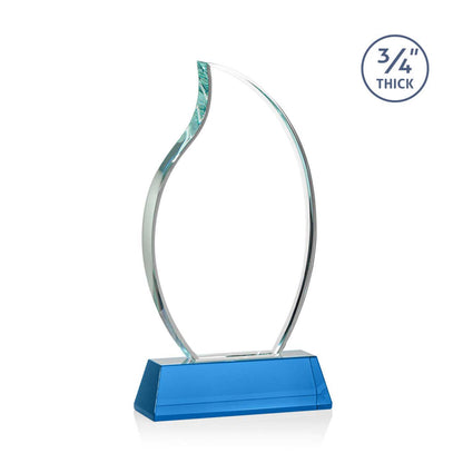 Croydon Flame Award on Newhaven Base - Sky Blue