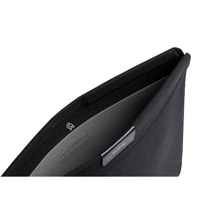 Front View of Black Bellroy 16" Laptop Sleeve