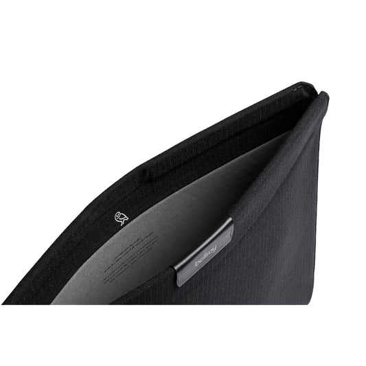 Front View of Black Bellroy 16" Laptop Sleeve