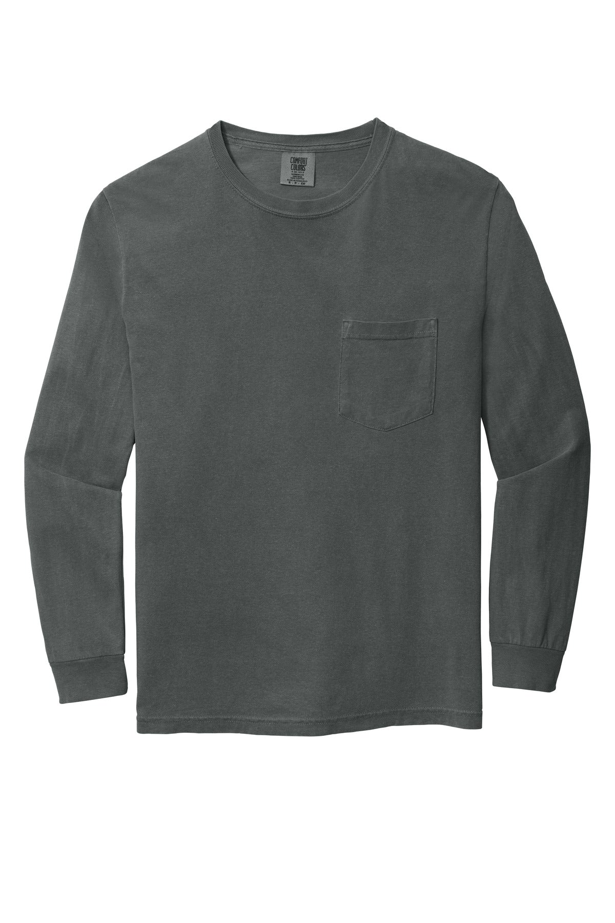 COMFORT COLORS Heavyweight Ring Spun Long Sleeve Pocket Tee. 4410