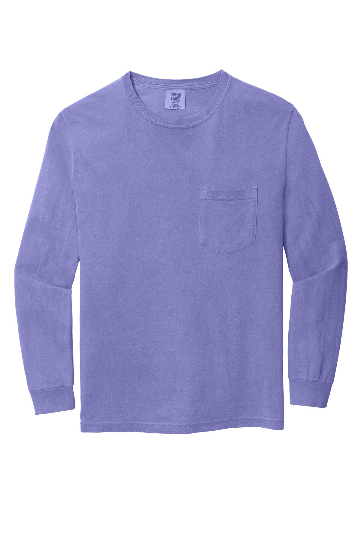COMFORT COLORS Heavyweight Ring Spun Long Sleeve Pocket Tee. 4410
