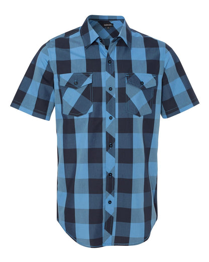 Men's Buffalo Plaid Short Sleeve Shirt - 9203