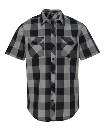 Men's Buffalo Plaid Short Sleeve Shirt - 9203