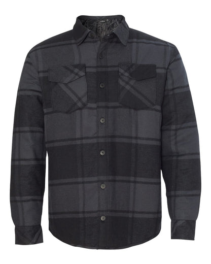 Men's Quilted Flannel Shirt Jacket - 8610