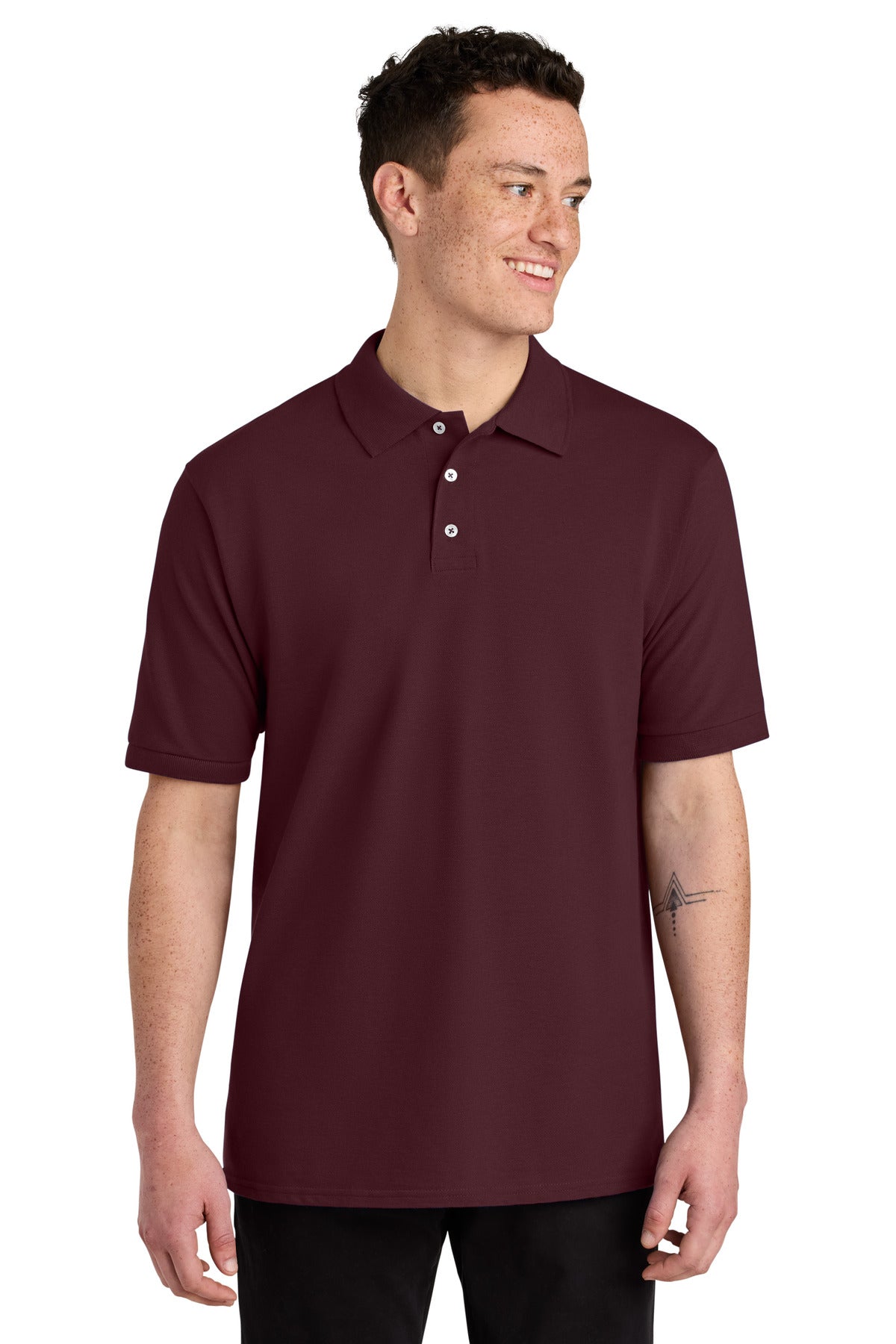 SanMar 443M_maroon_model_front.jpg