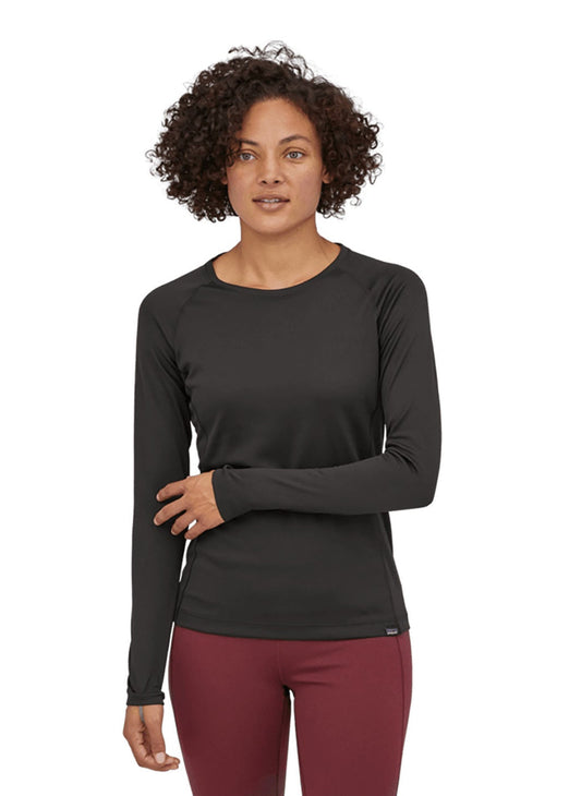 Patagonia Women's Capilene Midweight Long-Sleeve T-Shirt - Black - XXS