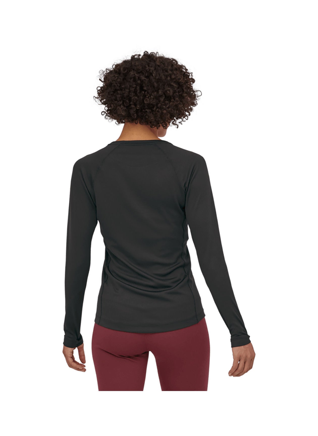 Patagonia Women's Capilene Midweight Long-Sleeve T-Shirt - Black - XXS