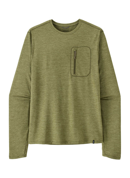 Patagonia Men's Long-Sleeved Cap Cool Sun Shirt - Caper Green - Buckhorn Green X-Dye - XS