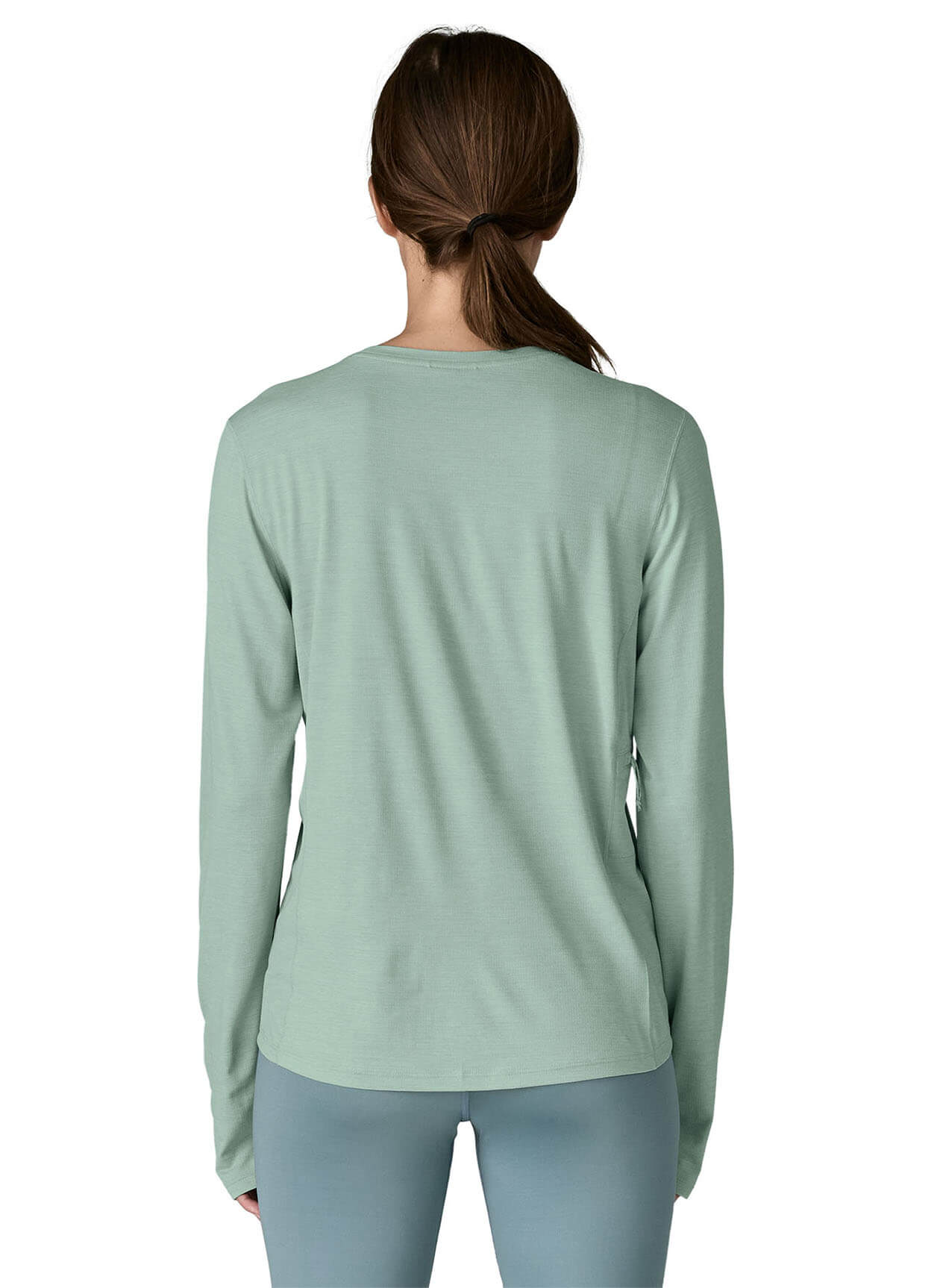 Patagonia Women's Long-Sleeved Cap Cool Sun Shirt - Thermal Blue - Thin Ice X-Dye - XS