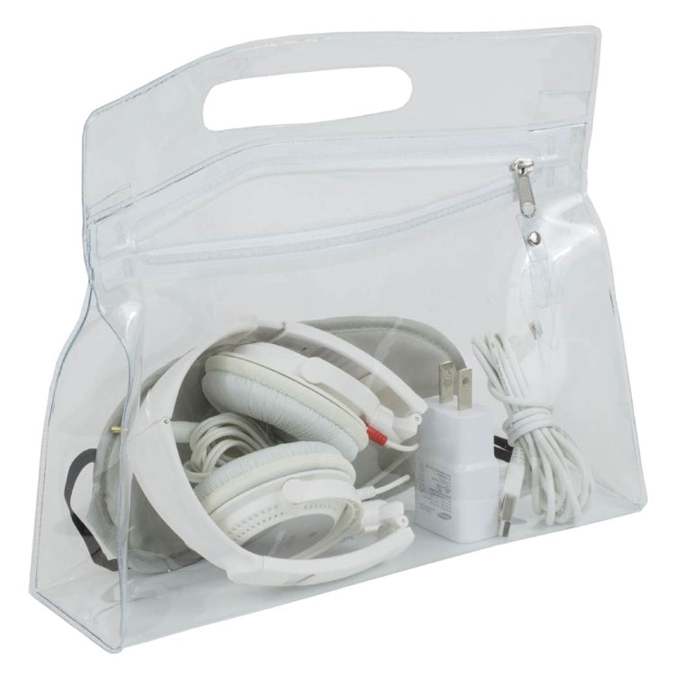 9-1/2” W x 8-1/4”H - “Bermuda” Vinyl Travel Pouch with Zipper