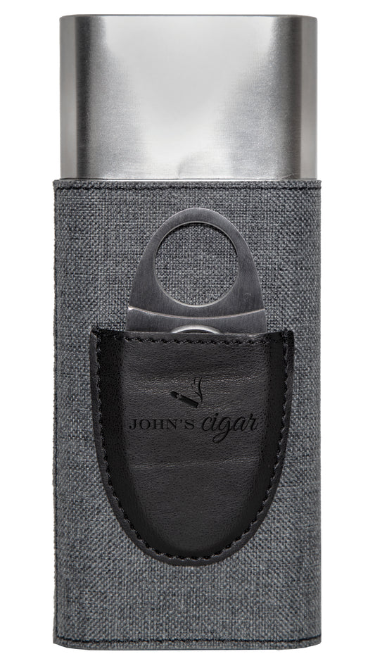 Cigar Case with Cigar Cutter