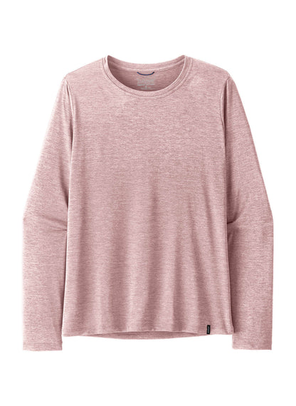 Patagonia Women's Long-Sleeved Cap Cool Daily Shirt - Aquatic Blue - Light Aquatic Blue X-Dye - XXS