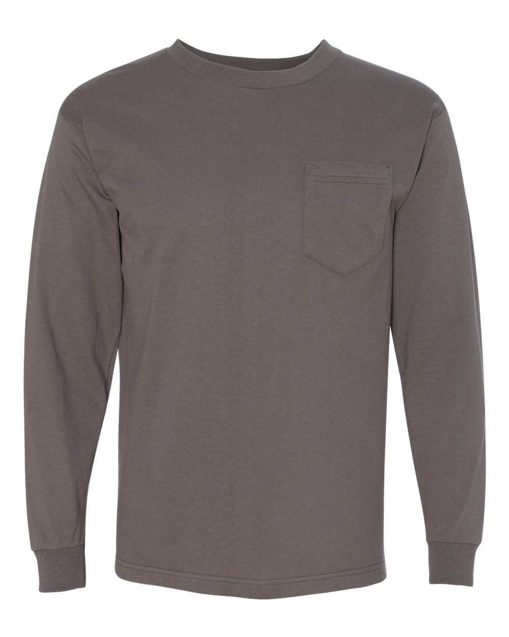 Unisex USA-Made Long Sleeve Pocket T-Shirt - 8100