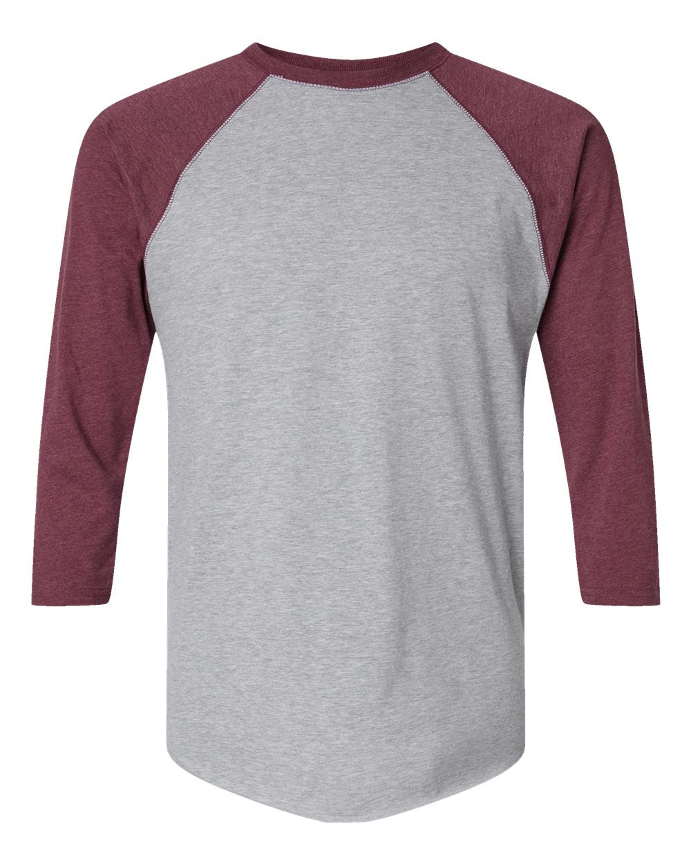 Men's Baseball Fine Jersey Three-Quarter Sleeve Tee - 6930