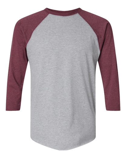 Men's Baseball Fine Jersey Three-Quarter Sleeve Tee - 6930