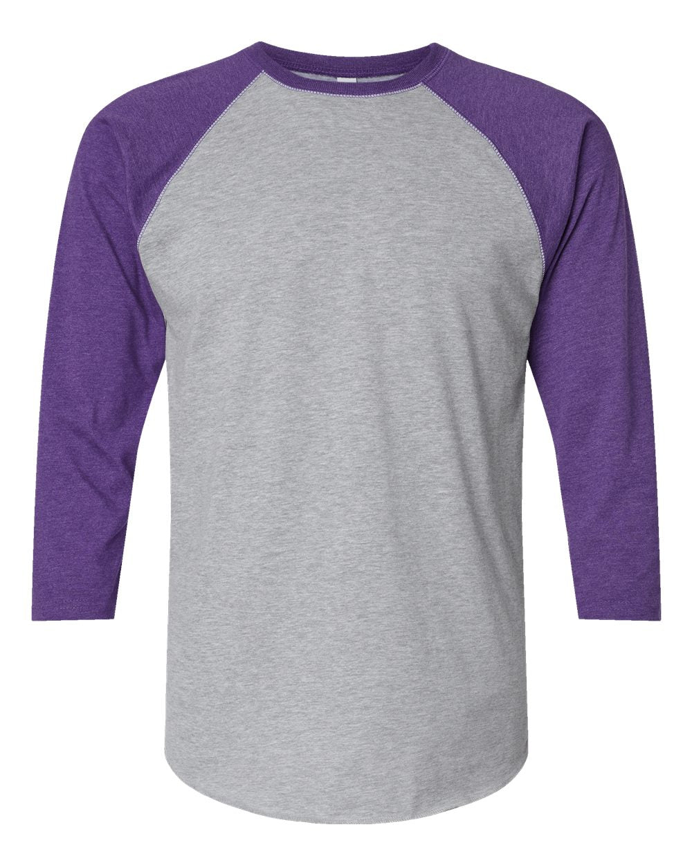 Men's Baseball Fine Jersey Three-Quarter Sleeve Tee - 6930