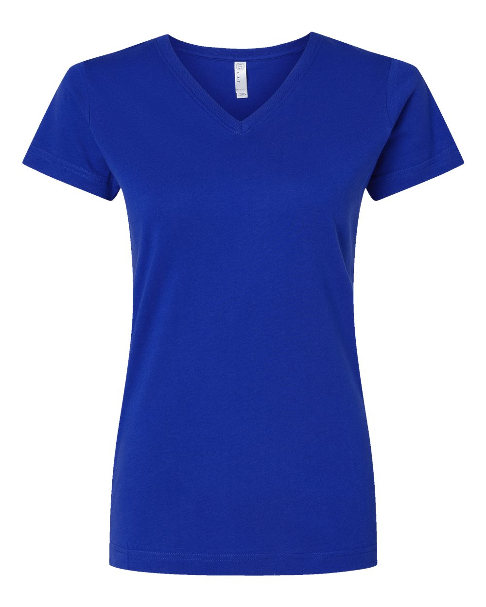 Women's Fine Jersey V-Neck Tee - 3507