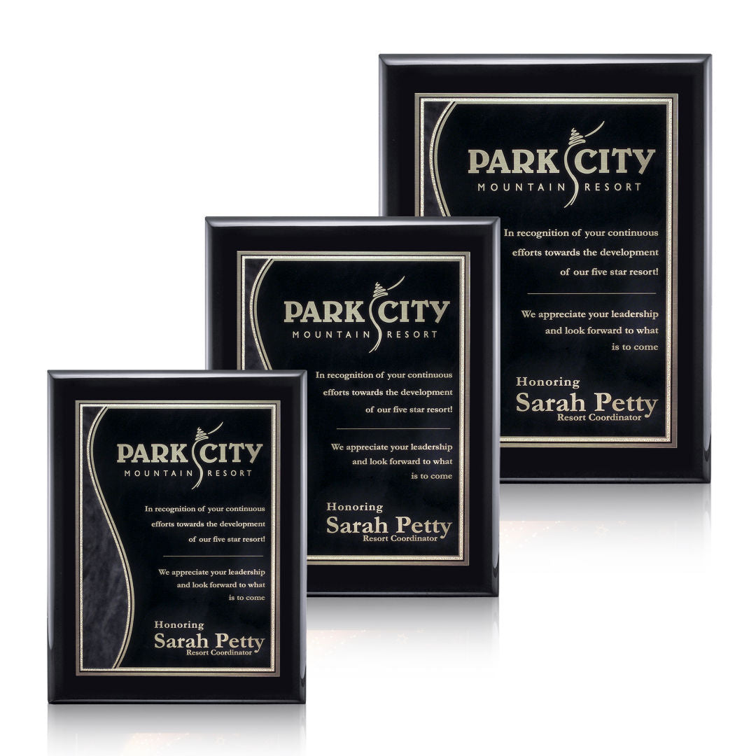 Oakleigh/Nobleton Plaque - Black Finish