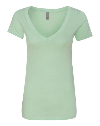 Women’s CVC Deep V-Neck T-Shirt - 6640