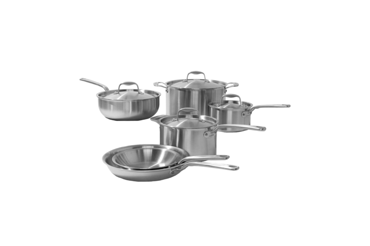 Made In 10-Piece Stainless Clad Cookware Set