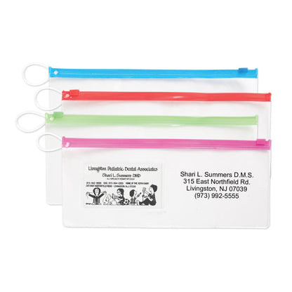 Pouch w/ Business Card Slot & Assorted Color Trim