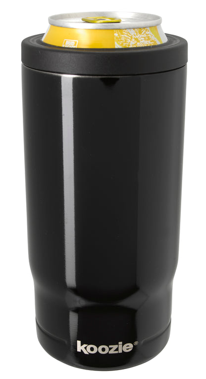 Front View of Black Koozie® Triple Vacuum Tumbler - 16 oz.