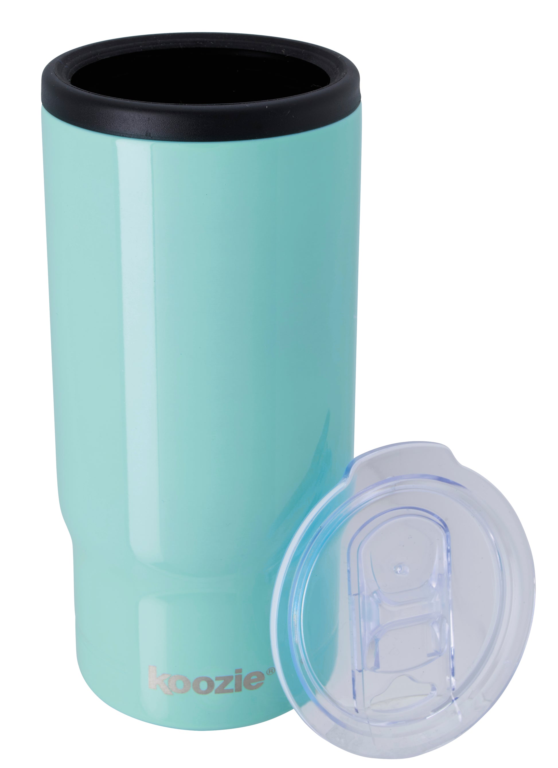Front View of White Koozie® Slim Triple Vacuum Tumbler - 15 oz.