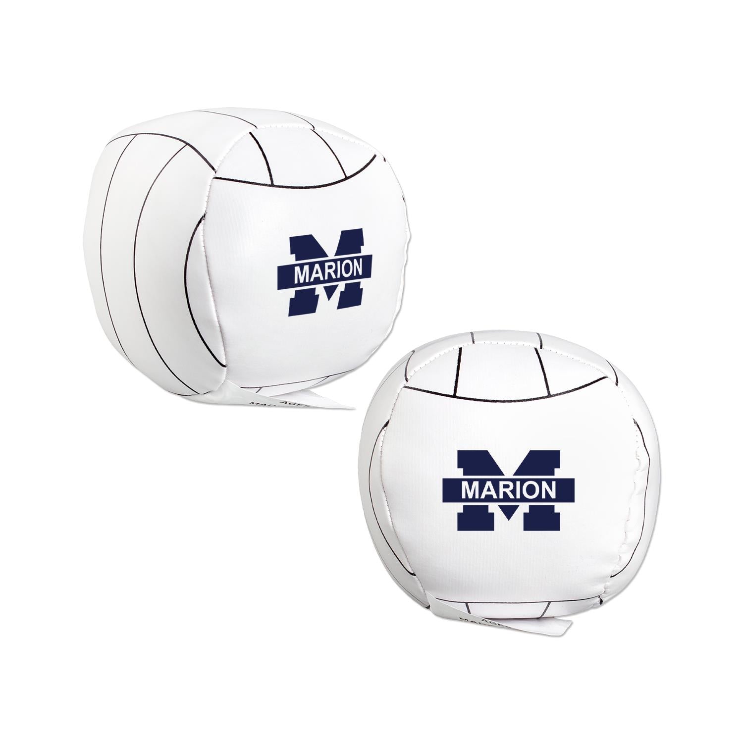 Black/White Stuffed Vinyl Volleyball