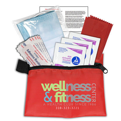 "ORERON" 11 Pcs Antiseptic and Protective First Aid Kit in Zipper Pouch