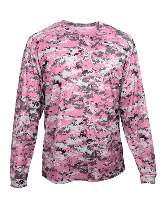 Men's Digital Camo Long Sleeve T-Shirt - 4184