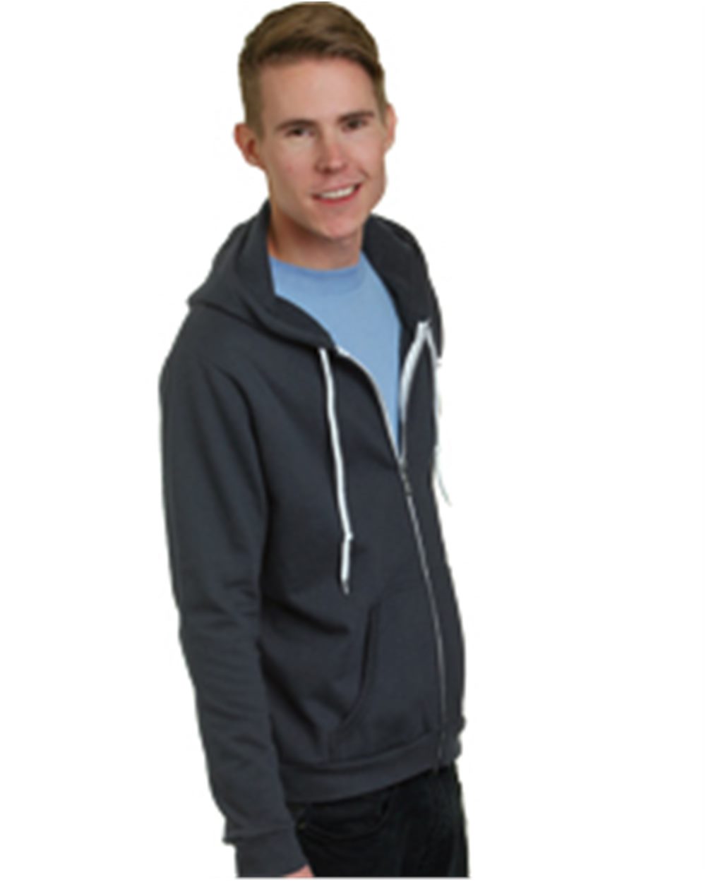 Unisex USA-Made Full-Zip Fleece HoodedSweatshirt - 875