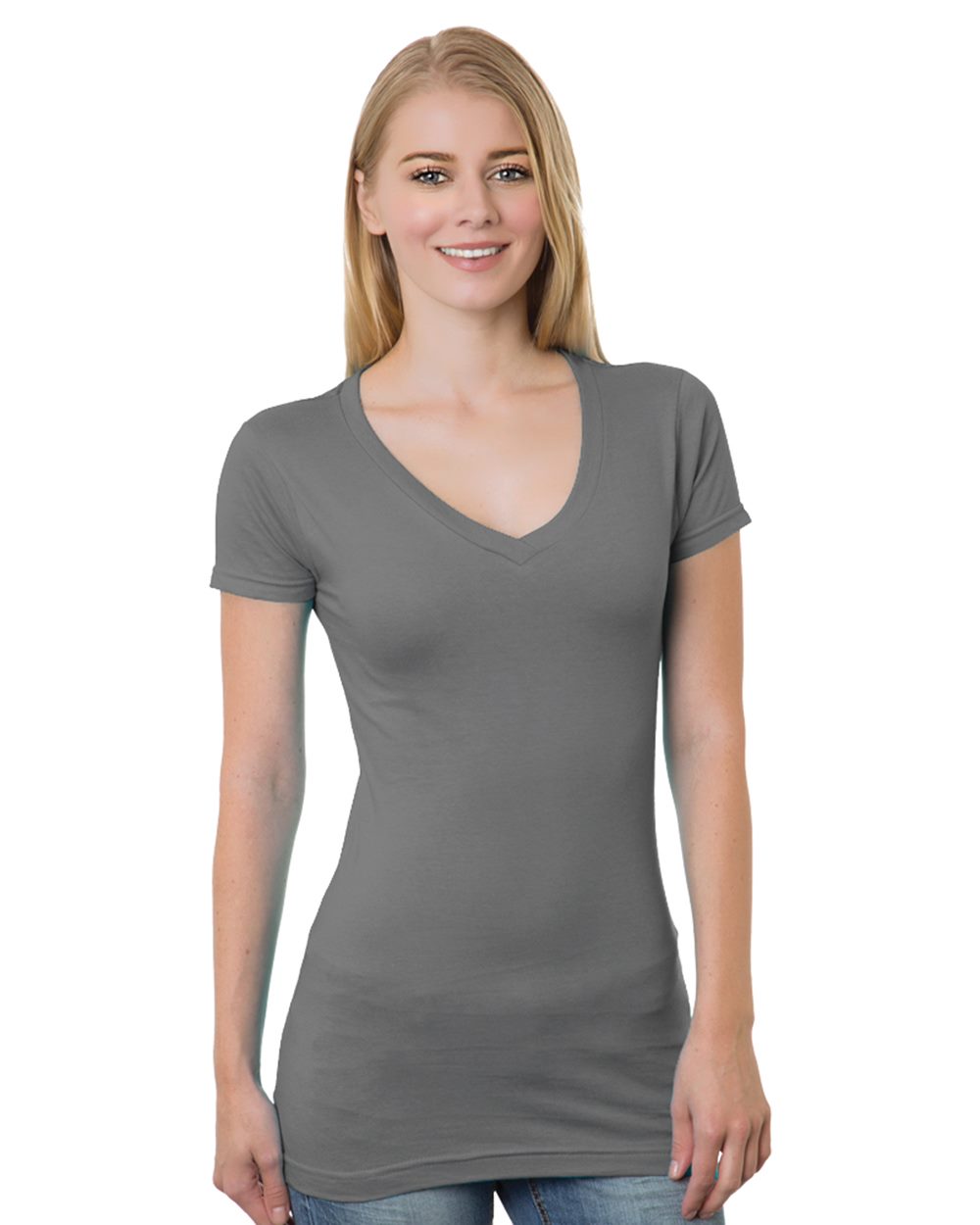 Women's USA-Made V-Neck T-Shirt - 3407