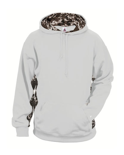 Youth Digital Camo Colorblock Performance Fleece Hooded Sweatshirt - 2464