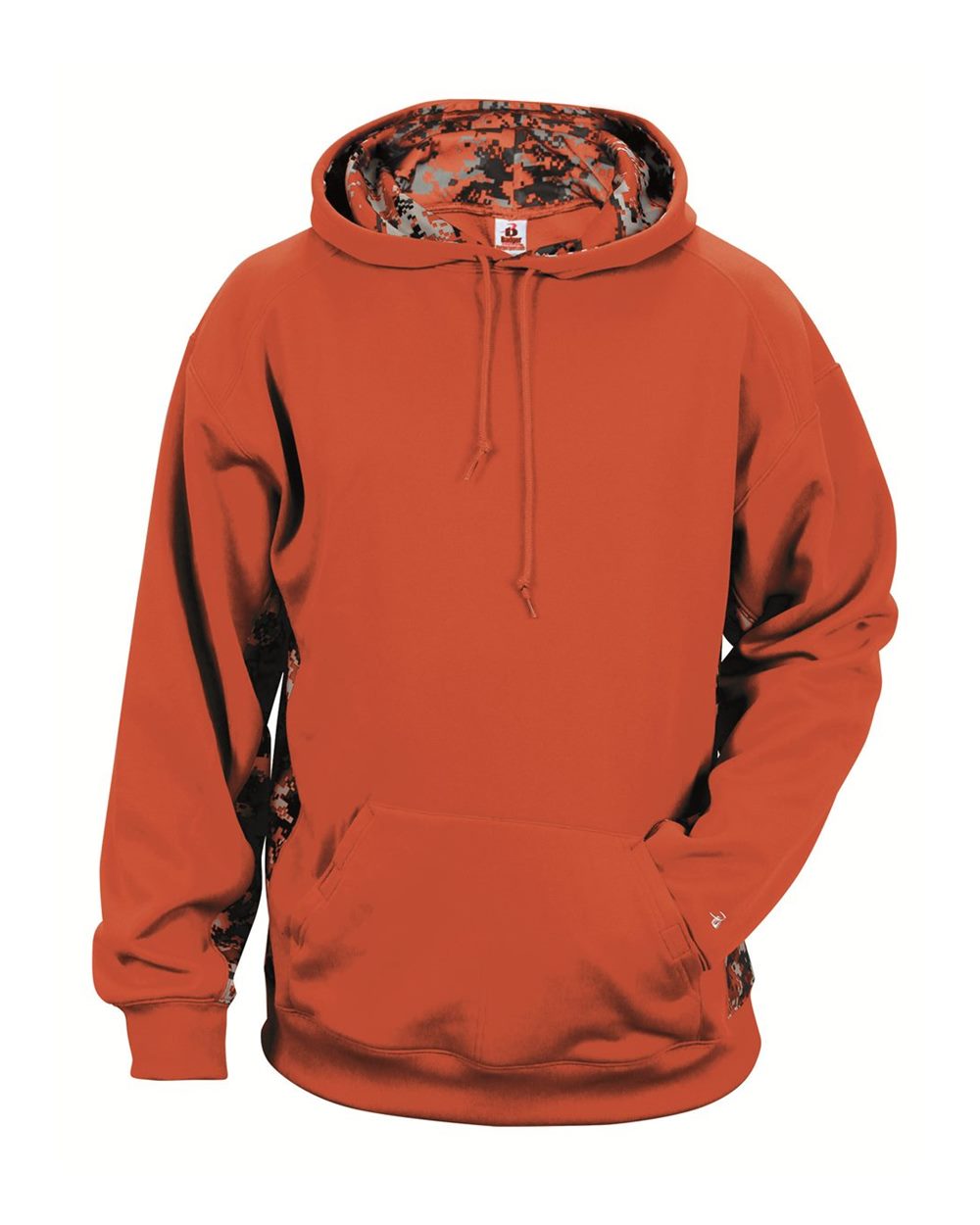 Youth Digital Camo Colorblock Performance Fleece Hooded Sweatshirt - 2464