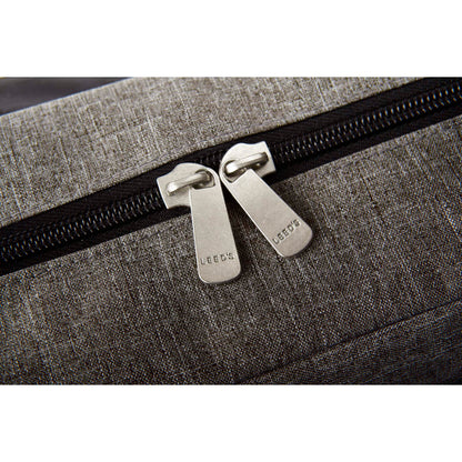 Front View of Black Verona Vertical 15" Computer Briefcase