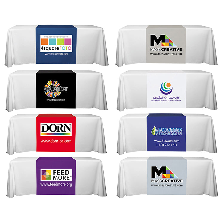 "Roger Eight" 90" L Table Runners (PhotoImage Full Color) / Accommodates 3 ft Table and Larger