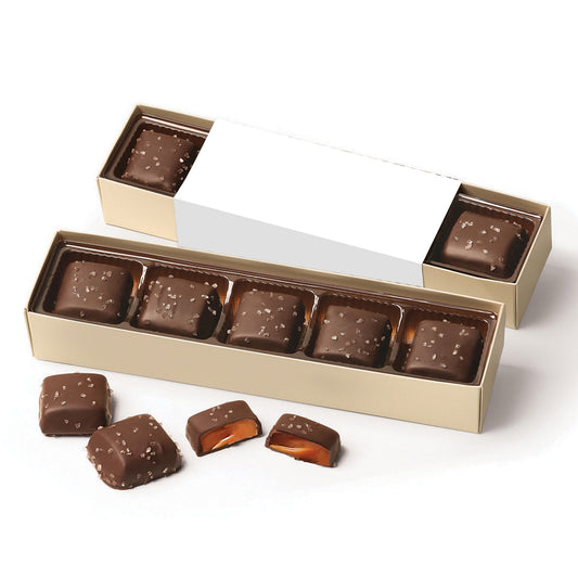 Chocolate Sea Salt Caramels Flight with Full-Color Wrap