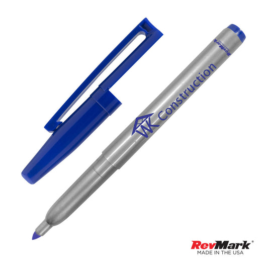 RevMark® Silver Barrel Industrial Permanent Marker w/clip