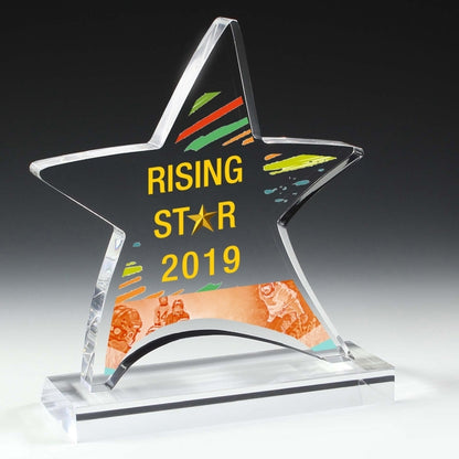 Moving Star Award - Laser Engraved