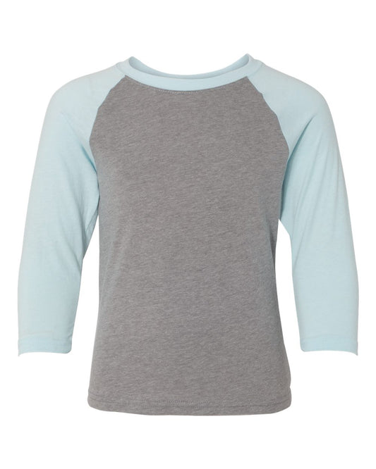 Youth CVC Three-Quarter Sleeve Raglan T-Shirt - 3352