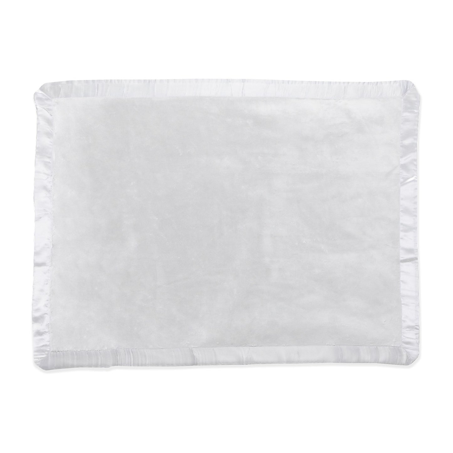 Satin Trim Tahoe Microfleece Baby Blanket