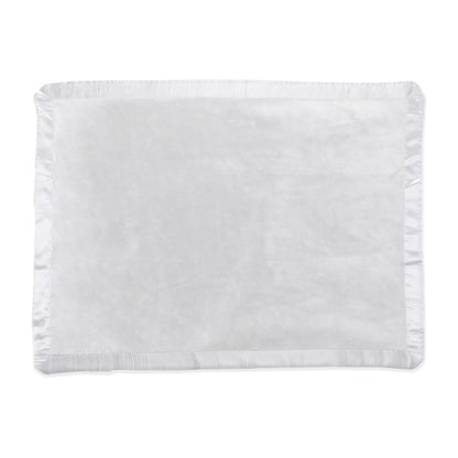 Satin Trim Tahoe Microfleece Baby Blanket