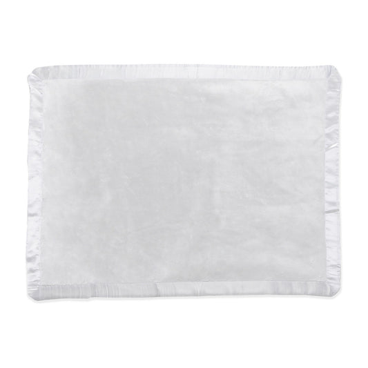 Satin Trim Tahoe Microfleece Baby Blanket