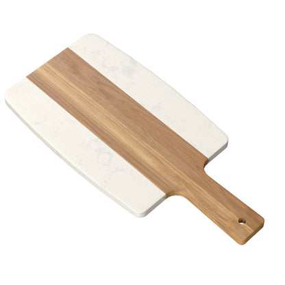 Hamilton acacia wood and faux marble cutting board