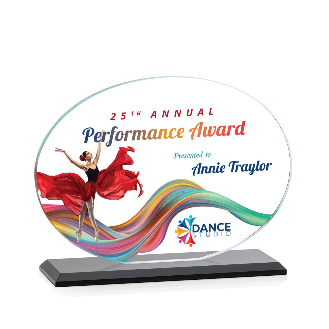 Austin (Horiz) VividPrint™ Award - Black