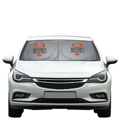 Silver/Black Dual Panel Car Shade