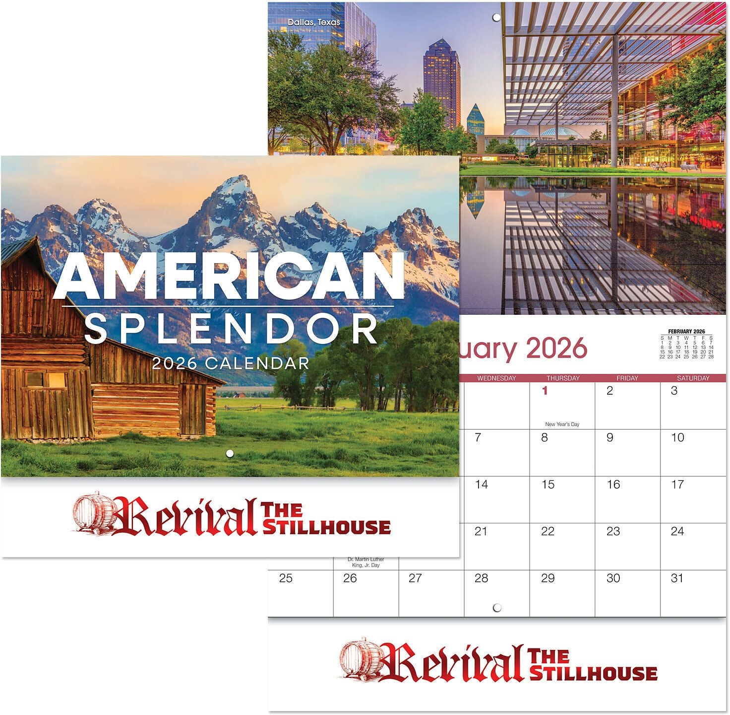 AMERICAN SPLENDOR STAPLED WALL CALENDAR