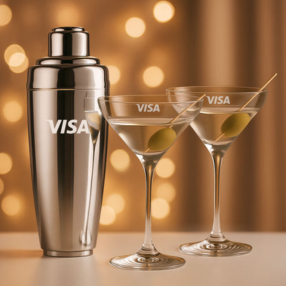 Pescara Shaker & RIEDEL Martini Set